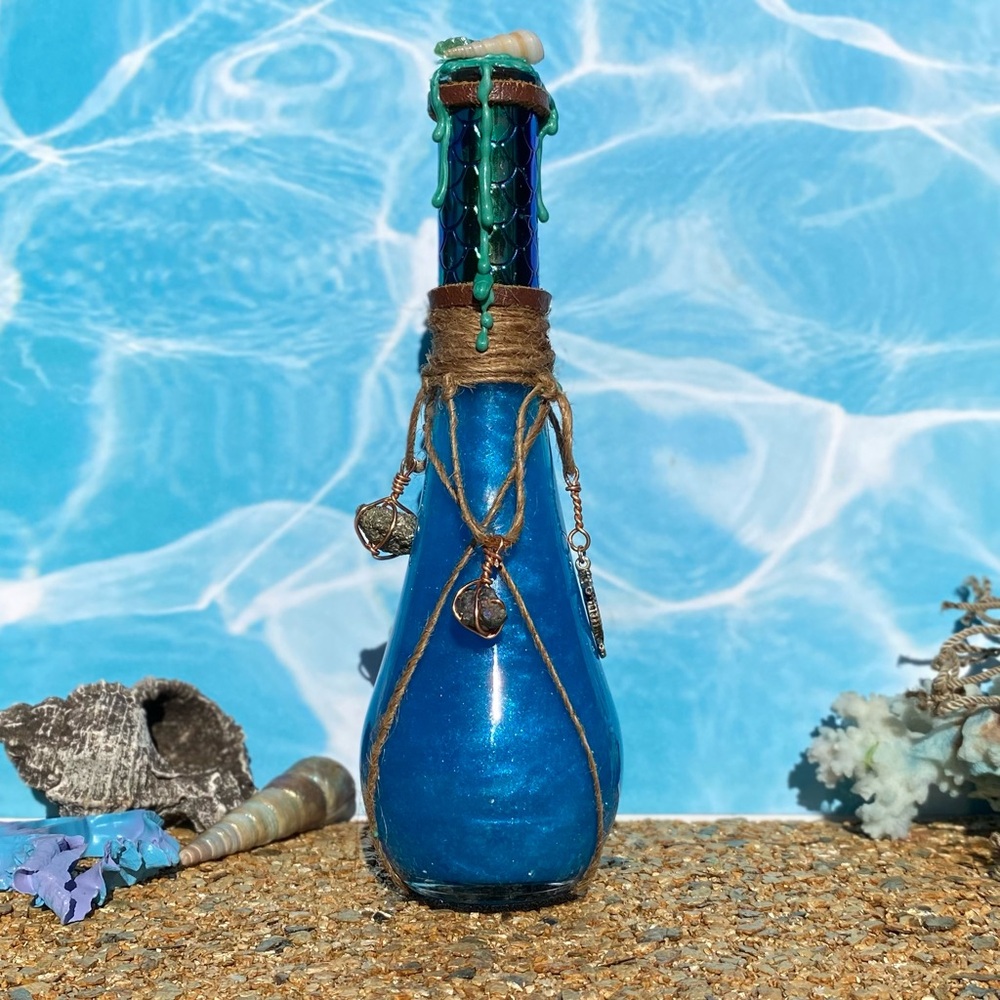 Mermaid potion bottle